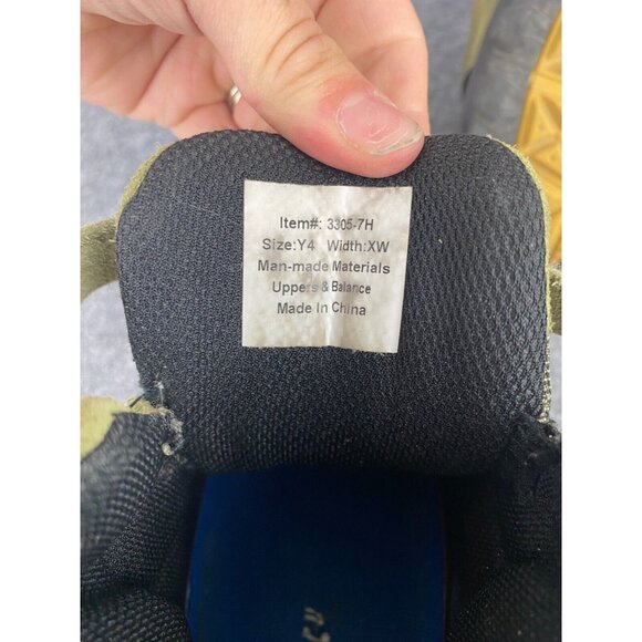 Apis Mt Emey Hiking Boot Youth 4 Green Mid Ankle Adjustable Strap Laces 3305-7H - Picture 7 of 7